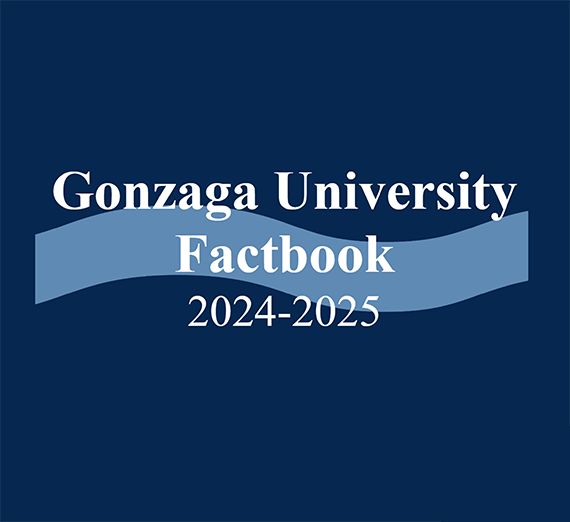 Decorative Image of 2024-25 Gonzaga University Factbook.