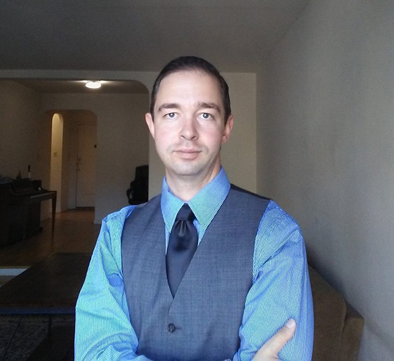 Portrait of David Kovacs, Gonzaga Philosophy graduate student. 