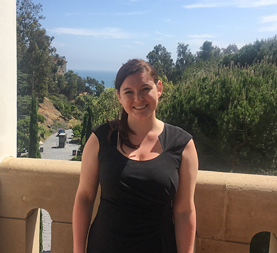 Portrait of Elizabeth Hill, Gonzaga University Philosophy graduate student. 