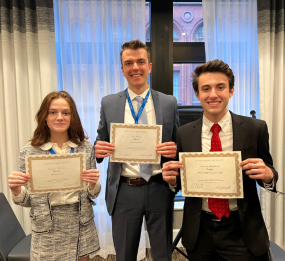 Gonzaga University Model United Nations 2023 NWMUN Conference winners