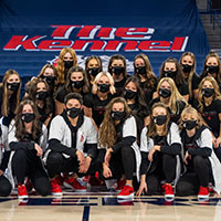 Gonzaga University Bomb Squad Dance team photo.