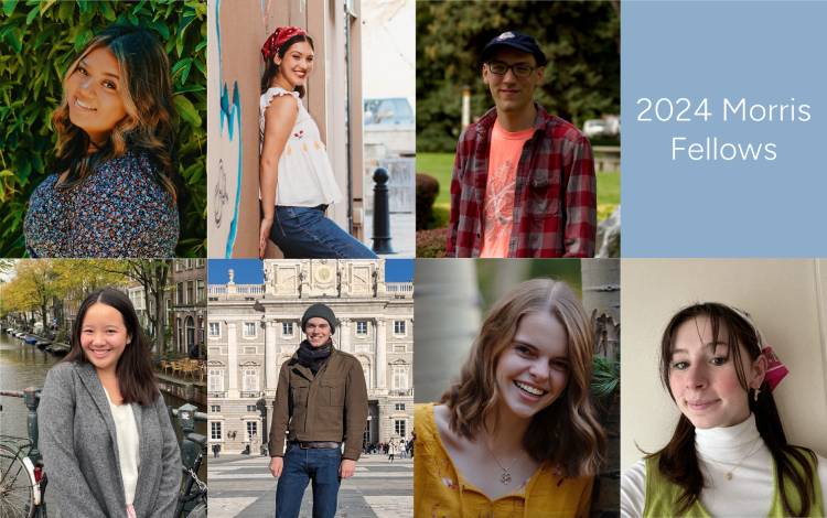 2024 Morris Fellows.  Seven undergraduate researchers.