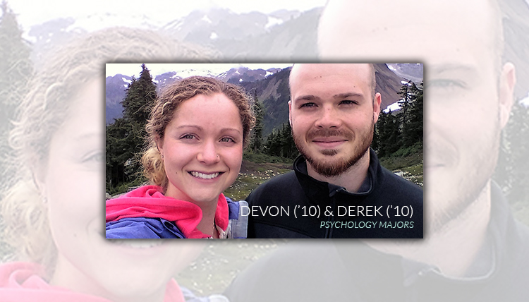 Portrait of Gonzaga Psychology Department 2010 graduate Derek & Devon