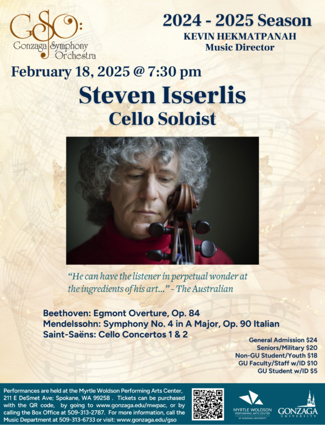 Steven Isserlis performance poster.