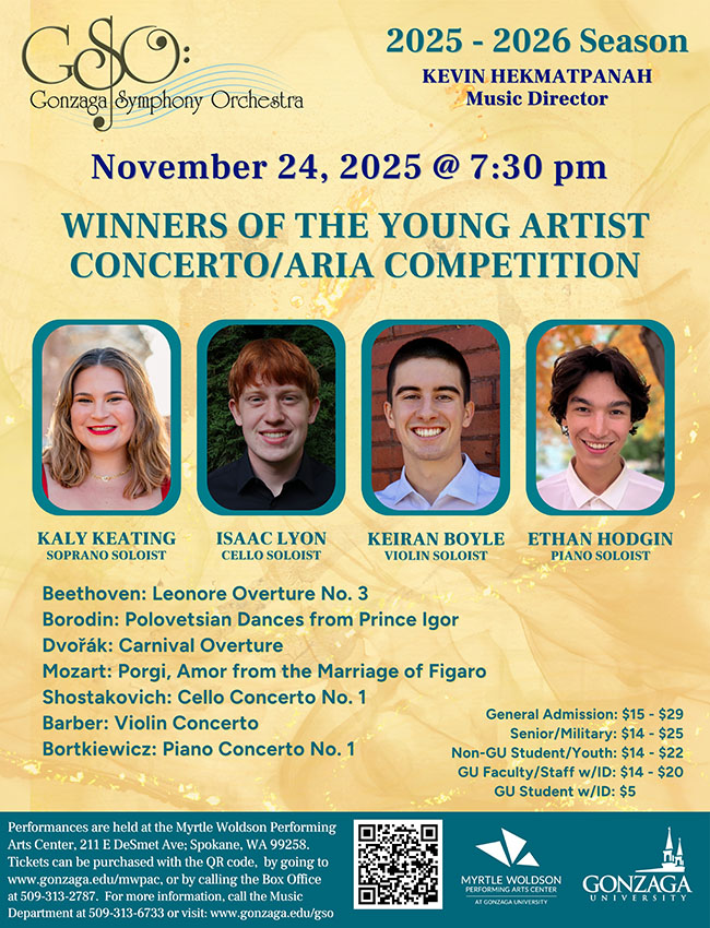 Image of 11.24 GSO Concert Poster Featuring Concerto Winners