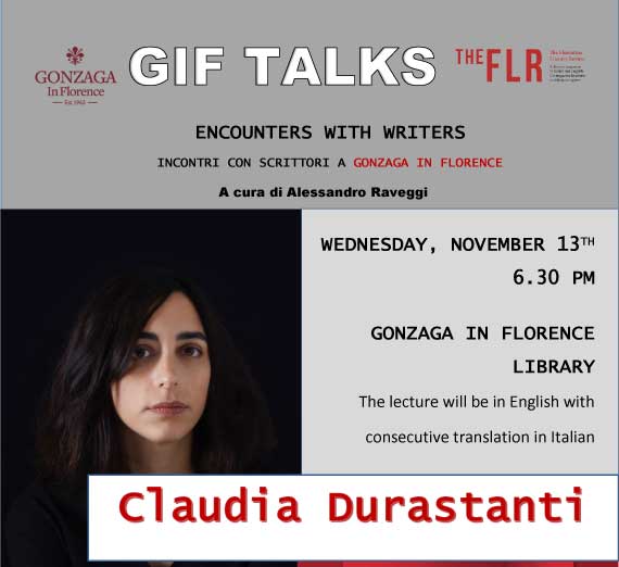 Claudia Durastanti, GIF Talks, November 13, 2019