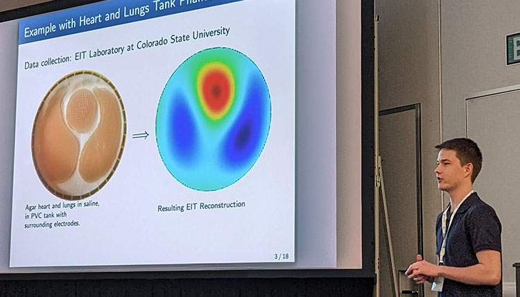 Student presentation at conference