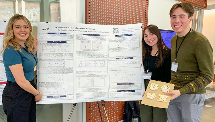 student team on Triominoes game