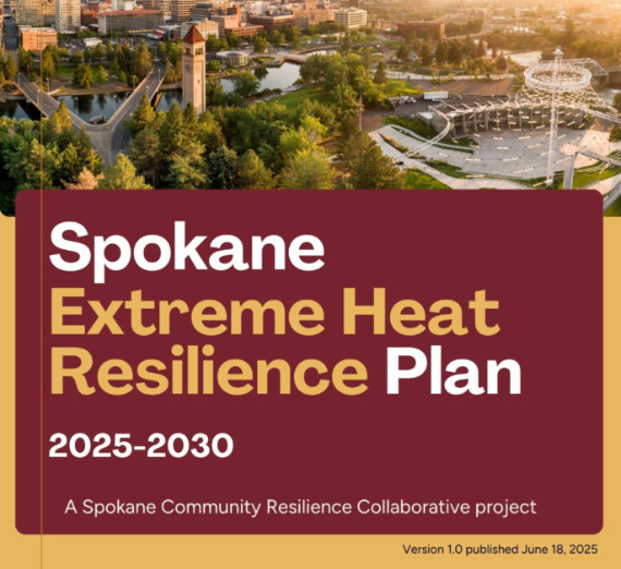 Cover page for the Spokane Extreme Heat Resilience Plan
