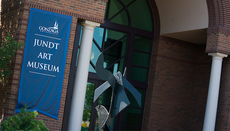 Outside entrance to the Jundt Art Museum