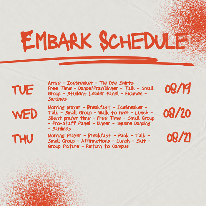 EMBARK 2025 Schedule