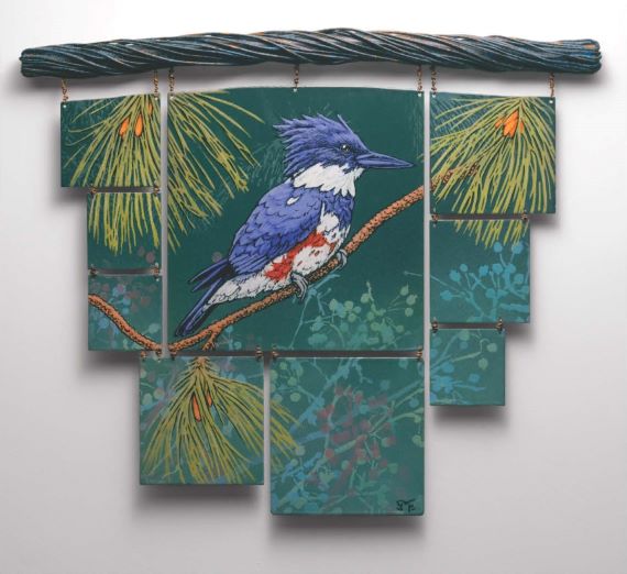 Fisher Queen, Enamel on steel with copper