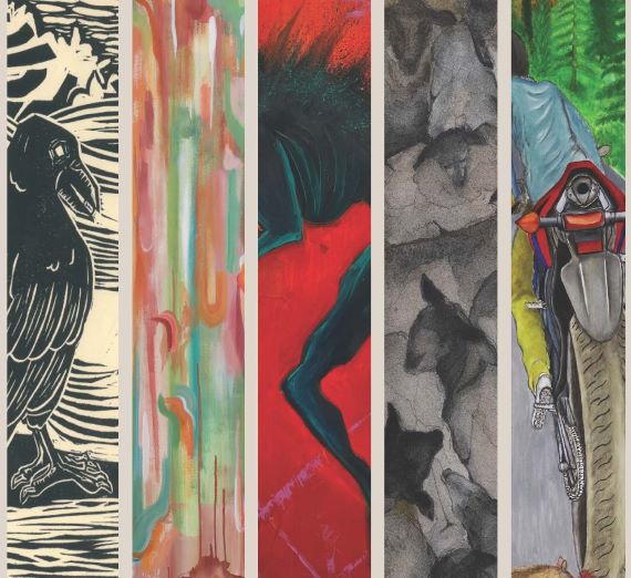 Images of student work from the Senior Show 2022
