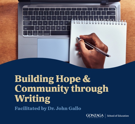 Building Hope & Community through Writing Event Poster