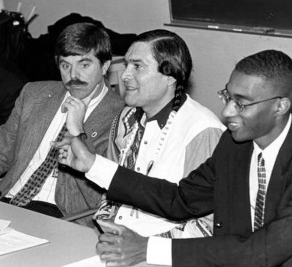 Raymond Reyes in debate about minority admissions 1996-97.