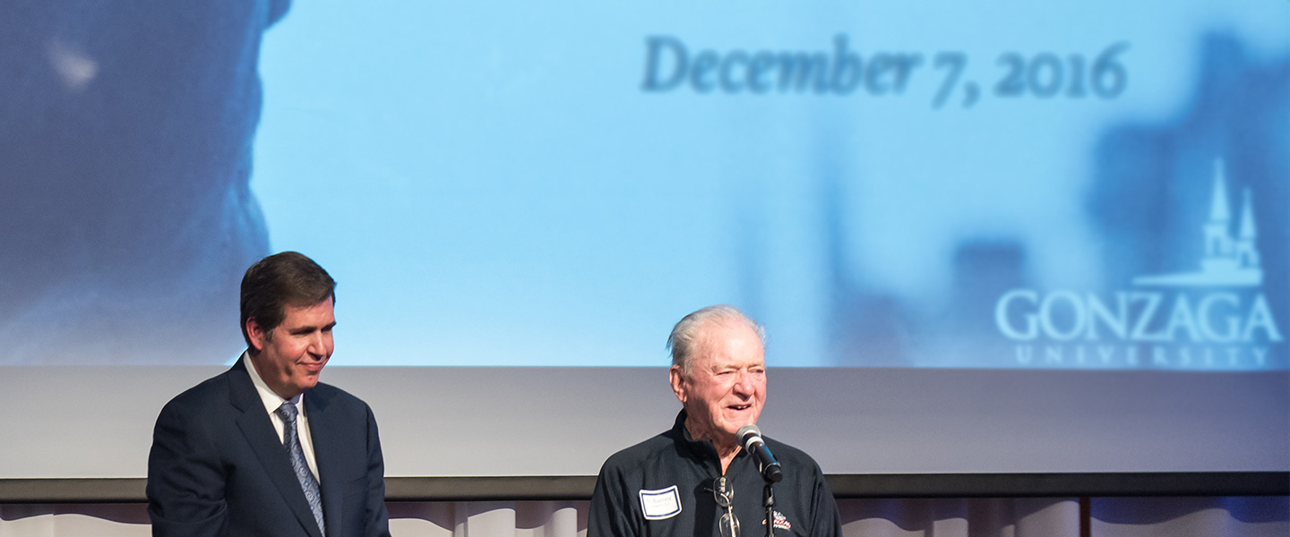 Fr. Coughlin and Thayne McCulloh