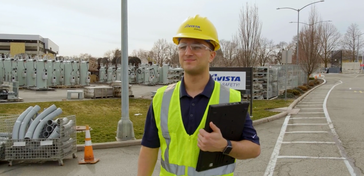 Intern at Avista work site