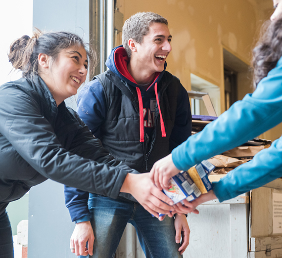 Student volunteers spent Martin Luther King Jr. Day serving the greater Spokane community at The Salvation Army.