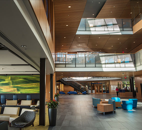 Hemmingson Center interior.