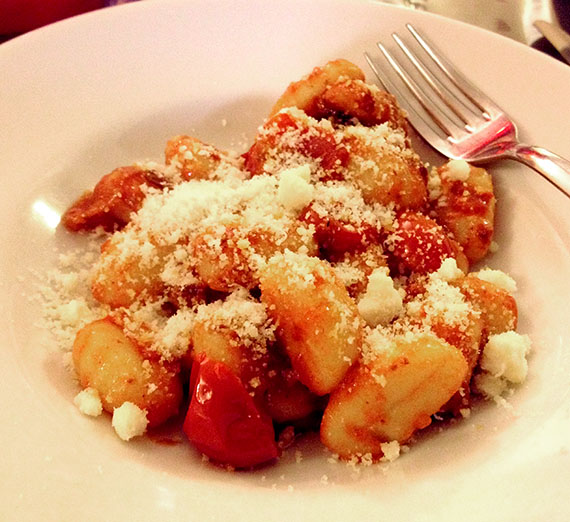  A plate of food from a local restaurant.