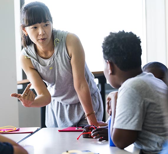 TESOL Teacher with Student