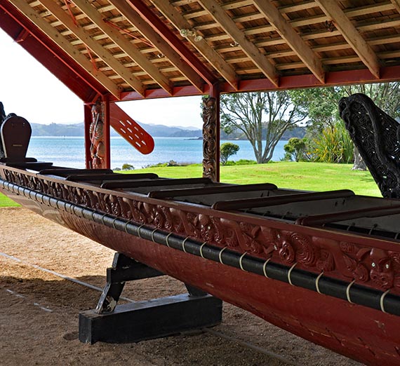 Maori War Canoe at Waitangi