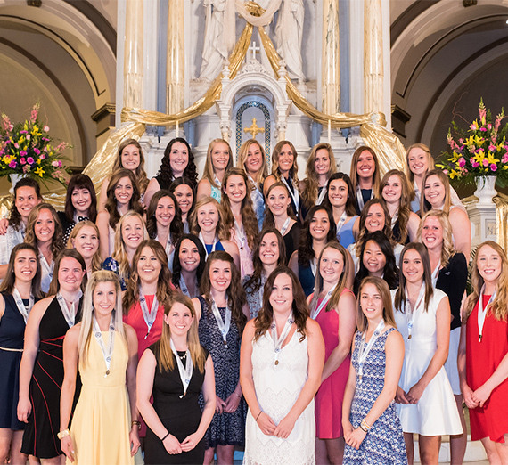 Gonzaga's BSN students pinning ceremony class photo