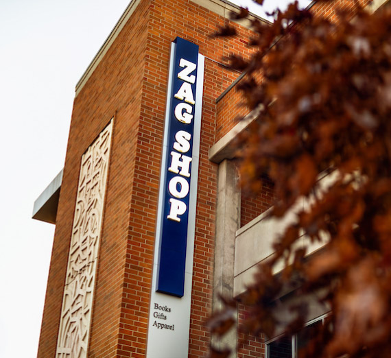 exterior of the Zag Shop, the Gonzaga University bookstore