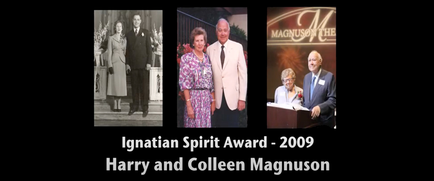 Harry and Colleen Magnuson receive the Ignatian Spirit Award