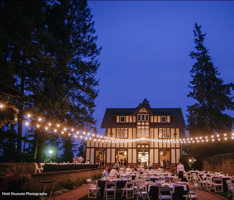 Night event at Bozarth Mansion