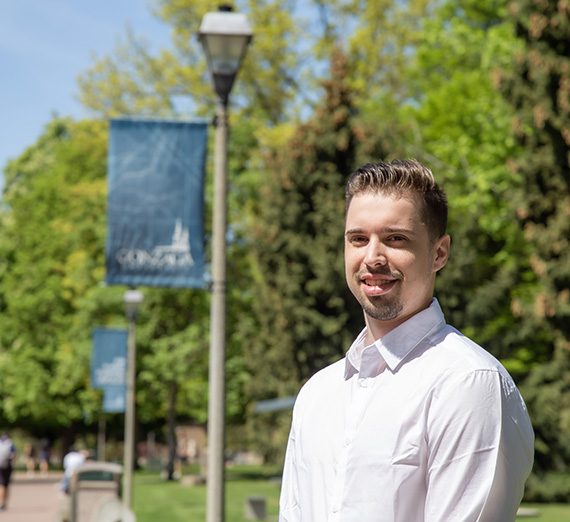 Matthew Demchuk on campus 