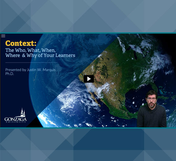 IDD Ignatian Pedagogy Based Course Design Context in Course Design video screenshot