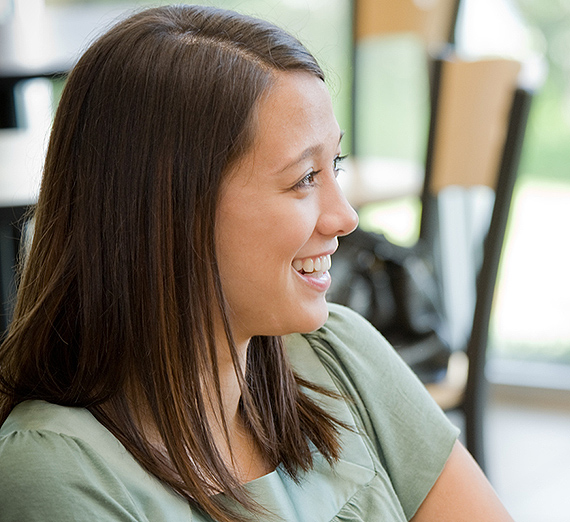 A student being counseled