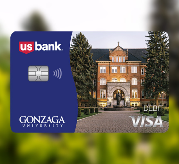 image of U.S. Bank and Gonzaga University affinity debit card
