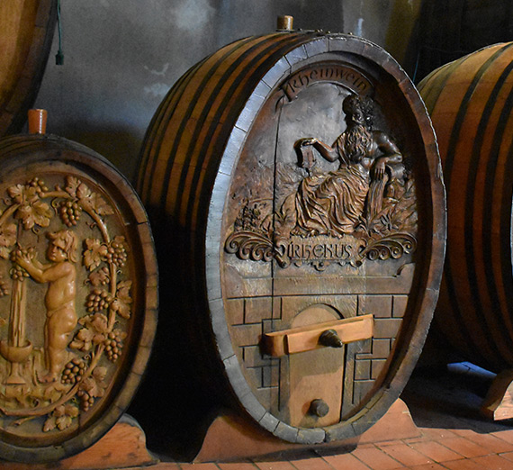 Historic wine barrels