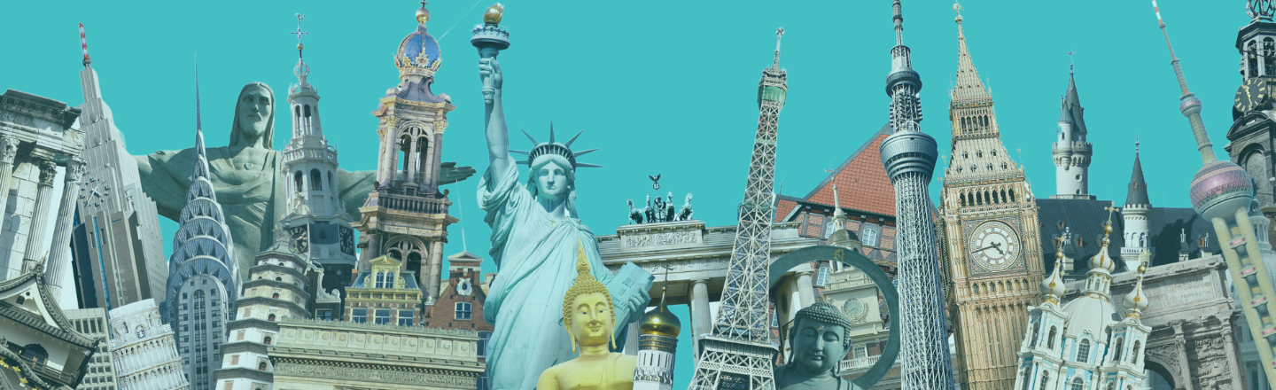 Buildings and landmarks from around the world. 