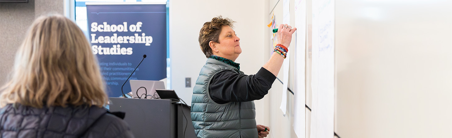 SLS faculty participating in writing activity