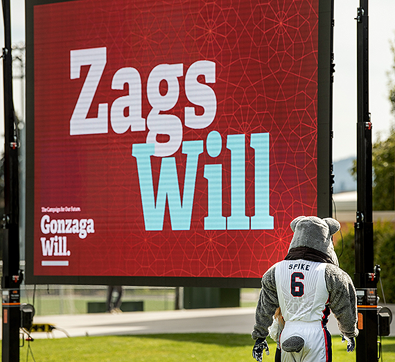 Gonzaga celebrated the milestone during an event on campus Wednesday, Sept. 18. GU photo