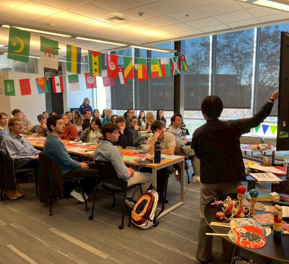 Students in a classroom