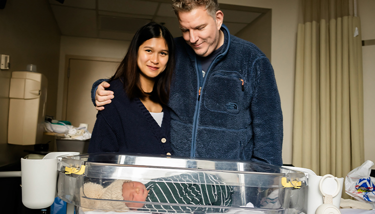 Katrina Hawkins and Jeffrey Hawkins' son, Henry.