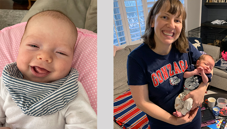 (Left) Roland David Aiello, (Right) Nelly Joy Goforth with Mom Meridith Goforth