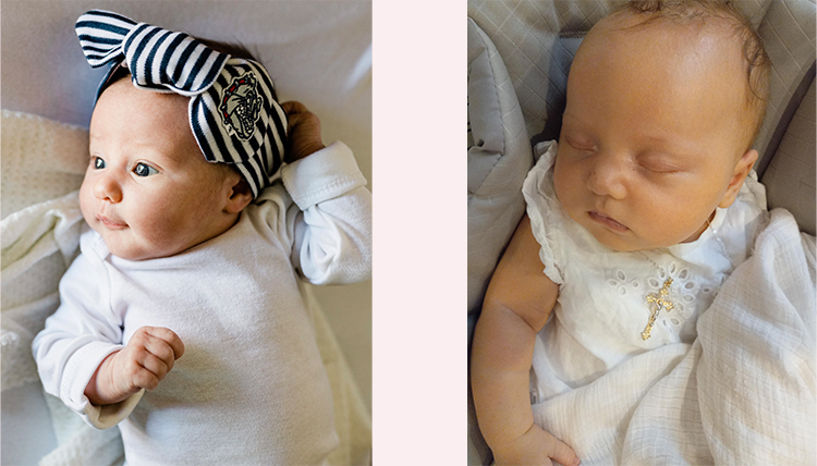 (Left) Avery Irene Marsh, (Right) Lilliane Valentina Molloy
