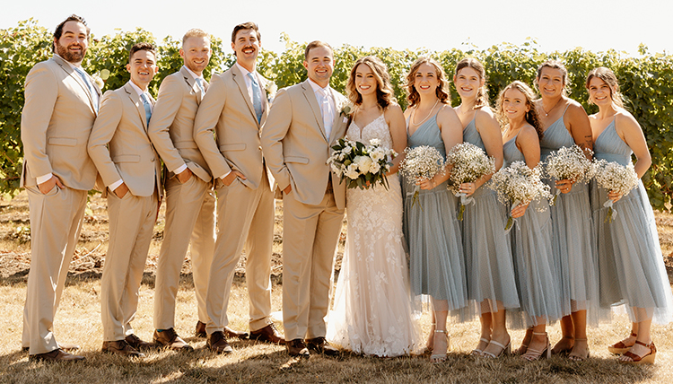 Wedding photo from ’19 Cameron Schaffer and Colby Watilo.