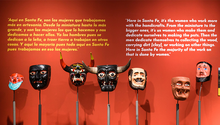 Pavel Shlossberg's Masks at the Dancing With Life Exhibit. 