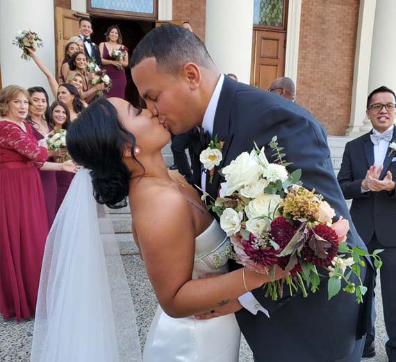 RJ Liggins and Jackie Lee wedding photo