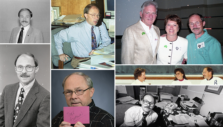 collage of photos of Dale