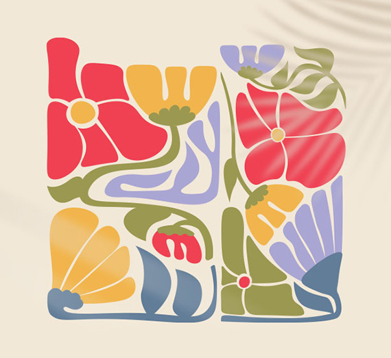 artistic flower graphic