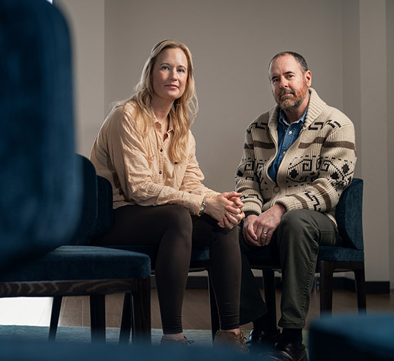 Karla Parbon and Michael Hazel