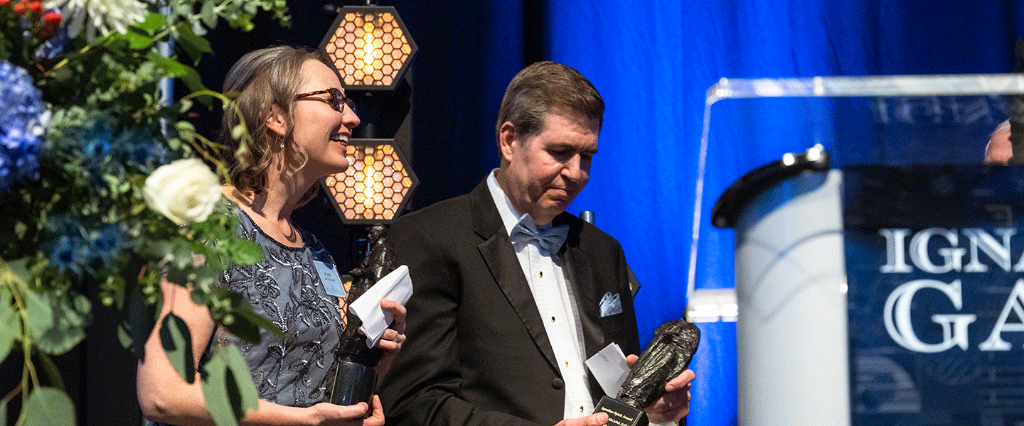 Thayne and Julie Mcculloh at the 2025 Ignatian Gala