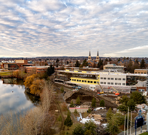 The ISE facility under construction as of Jan. 14, 2020 (Photo by Zack Berlat)